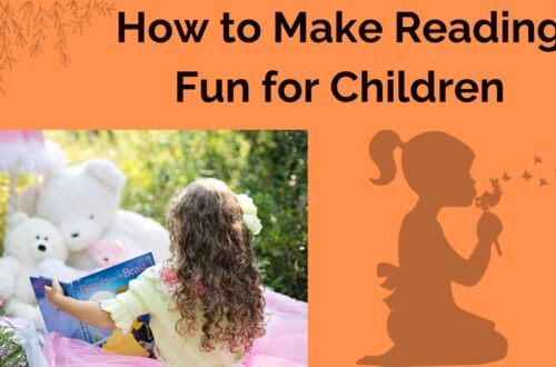 Make reading fun a child sat reading to her bunnys