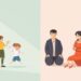 What parent style is best? Parents look at their two children