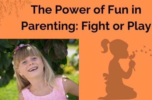The Power of fun in Parenting, a child laughing with flower in her hair